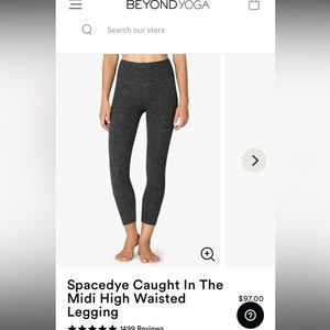 Beyond Yoga Space Dye Caught in the MIDI leggings - hunter green